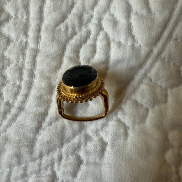 1960'S CAMEO RING BY VENDOME - Picture 3 of 4